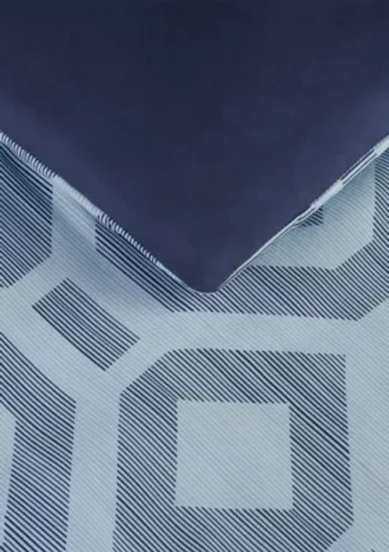 Simply Clean Skyler Textured Geometric Antimicrobial Complete Bedding Set with Sheets