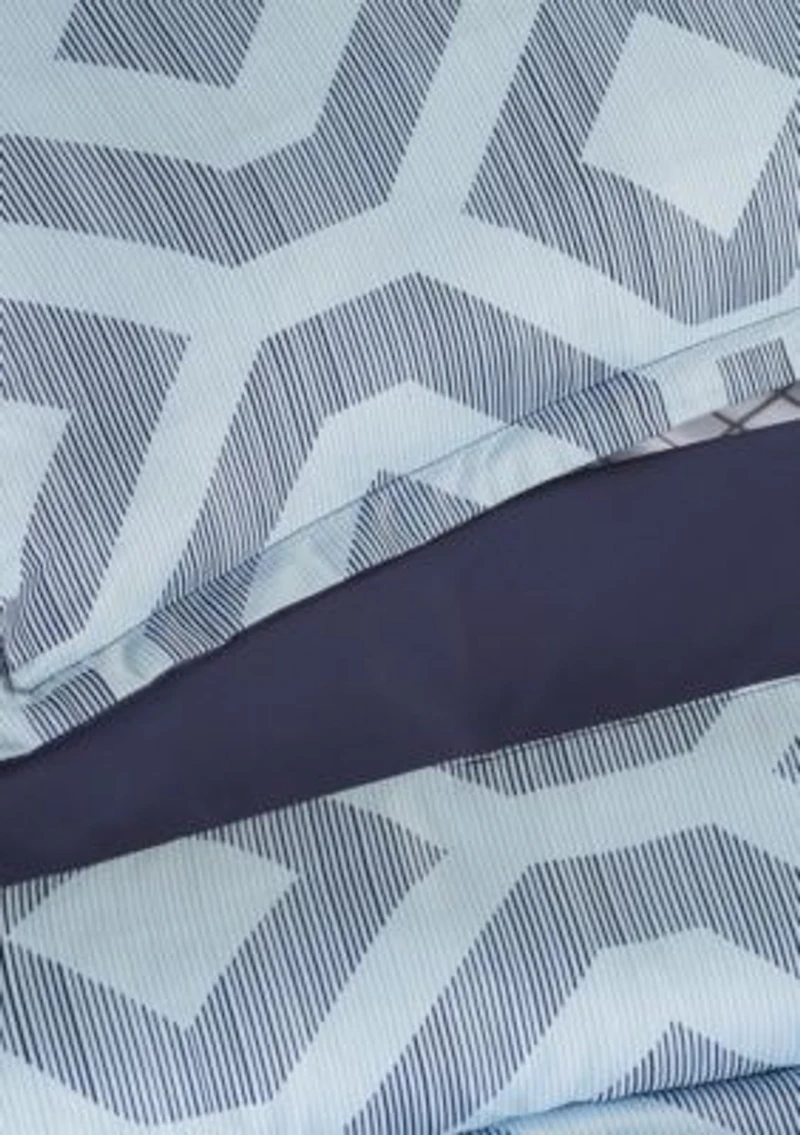 Simply Clean Skyler Textured Geometric Antimicrobial Complete Bedding Set with Sheets