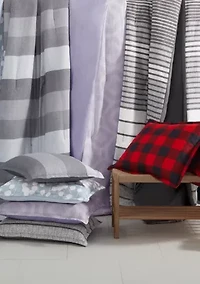 Simply Clean Skyler Textured Geometric Antimicrobial Complete Bedding Set with Sheets