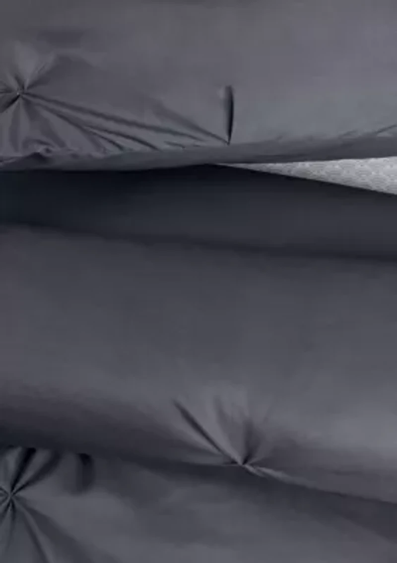 Simply Clean Antimicrobial Pleated Comforter Set