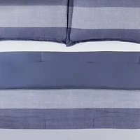 Simply Clean Billy Textured Stripe Antimicrobial Comforter Set