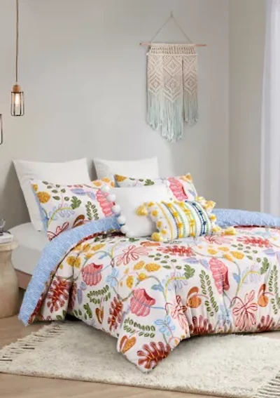 Tropical Leaf 3-Piece Comforter Set
