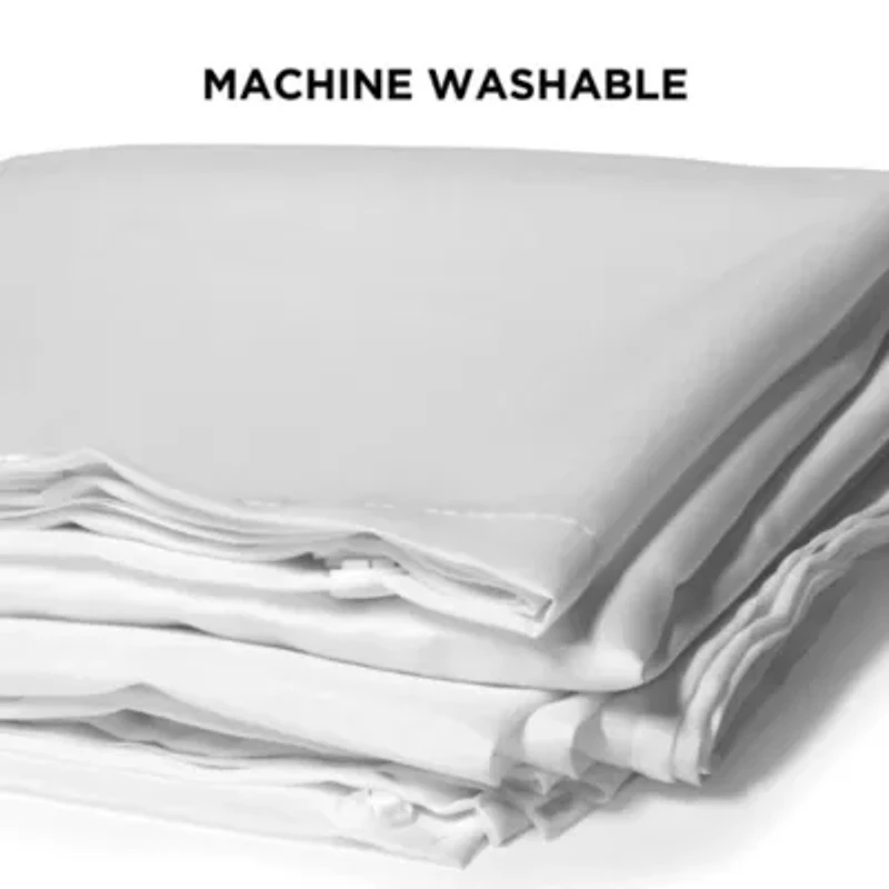 Hookless It's A Snap Shower Curtain Replacement Liner, Fabric Shower Curtain Liner with Magnets, Hookless Curtain with No Sheer Window, 70 In Wide x 69 In Long, White