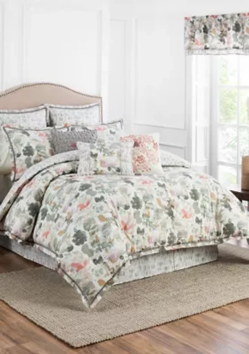 Aqua Fleur Euro Sham