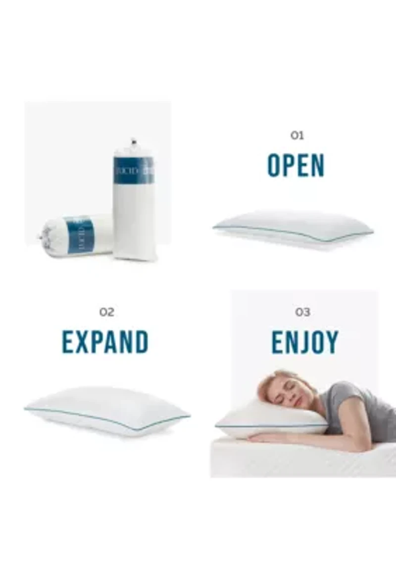 Dream Collection 2 Pack Shredded Memory Foam Pillow