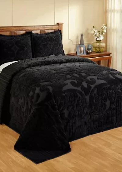 Ashton Collection Medallion Design 100% Cotton Tufted Unique Luxurious Bedspread