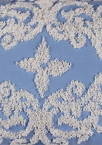Florence Collection Medallion Design 100% Cotton Tufted Unique Luxurious Bedspread
