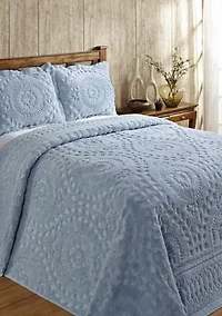 Rio Collection Floral Design 100% Cotton Tufted Unique Luxurious Bedspread