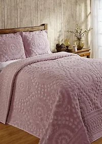 Rio Collection Floral Design 100% Cotton Tufted Unique Luxurious Bedspread