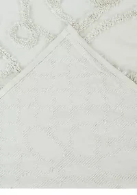 Trevor Collection Medallion Design 100% Cotton Tufted Unique Luxurious Bedspread Set