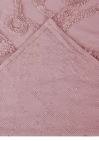 Trevor Collection Medallion Design 100% Cotton Tufted Unique Luxurious Bedspread Set