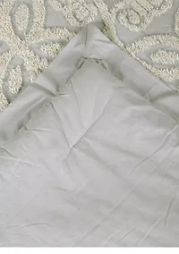 Eden Comforter Set 100% Cotton Tufted Unique Luxurious Soft Plush Chenille