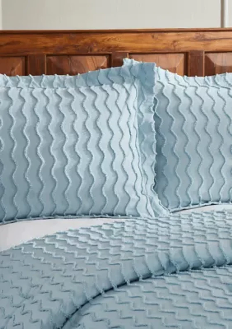 Isabella Comforter Set 100% Cotton Tufted Unique Luxurious Soft Plush Chenille