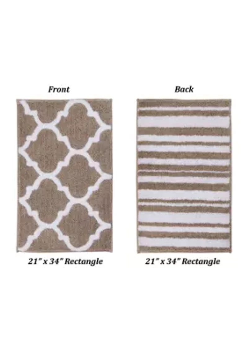 Marrakesh Collection Ultra Soft, Plush and Absorbent Bath Mat Rug 100% Polyester Vibrant Colors, 21 x 34 Rectangle