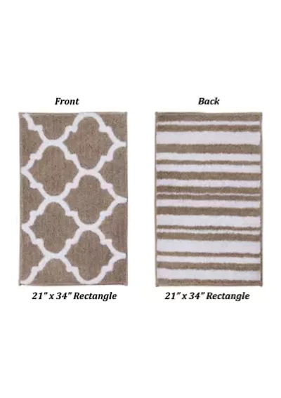 Marrakesh Collection Ultra Soft, Plush and Absorbent Bath Mat Rug 100% Polyester Vibrant Colors, 21 x 34 Rectangle