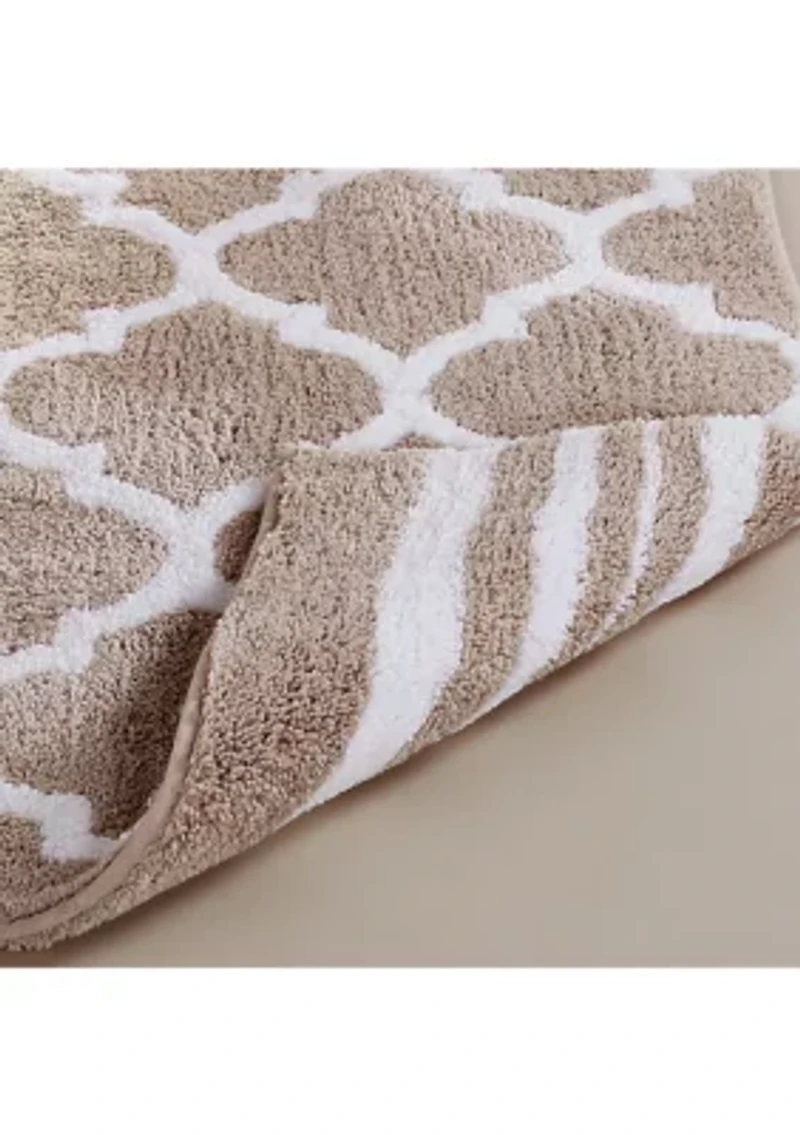 Marrakesh Collection Ultra Soft, Plush and Absorbent Bath Mat Rug 100% Polyester Vibrant Colors, 21 x 34 Rectangle