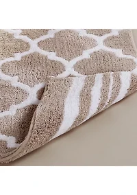 Marrakesh Collection Ultra Soft, Plush and Absorbent Bath Mat Rug 100% Polyester Vibrant Colors, 21 x 34 Rectangle