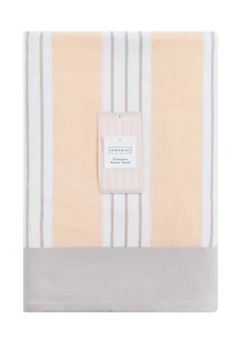Sea and Sand Striped Beach Towel