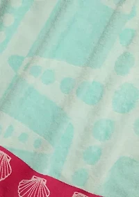 Starfish Turquoise Oversized Beach Towel