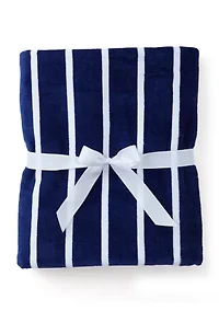 Kids Navy Striped Hooded Towel