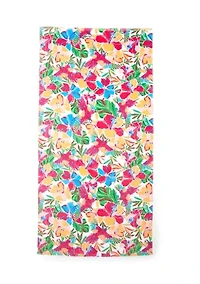 Tropical Floral Beach Towel