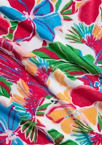 Tropical Floral Beach Towel