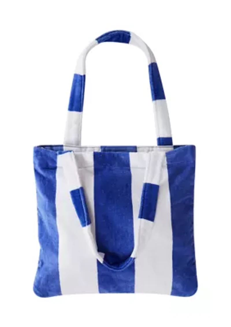 Blue Beach Towel Tote