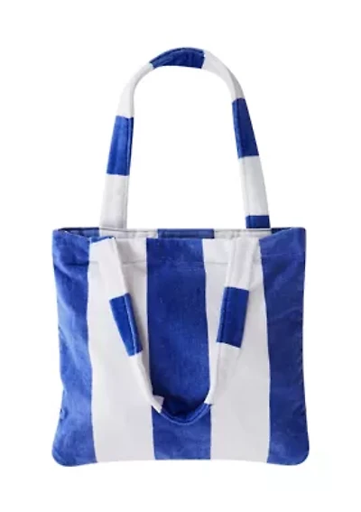 Blue Beach Towel Tote