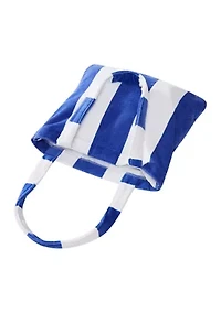 Blue Beach Towel Tote