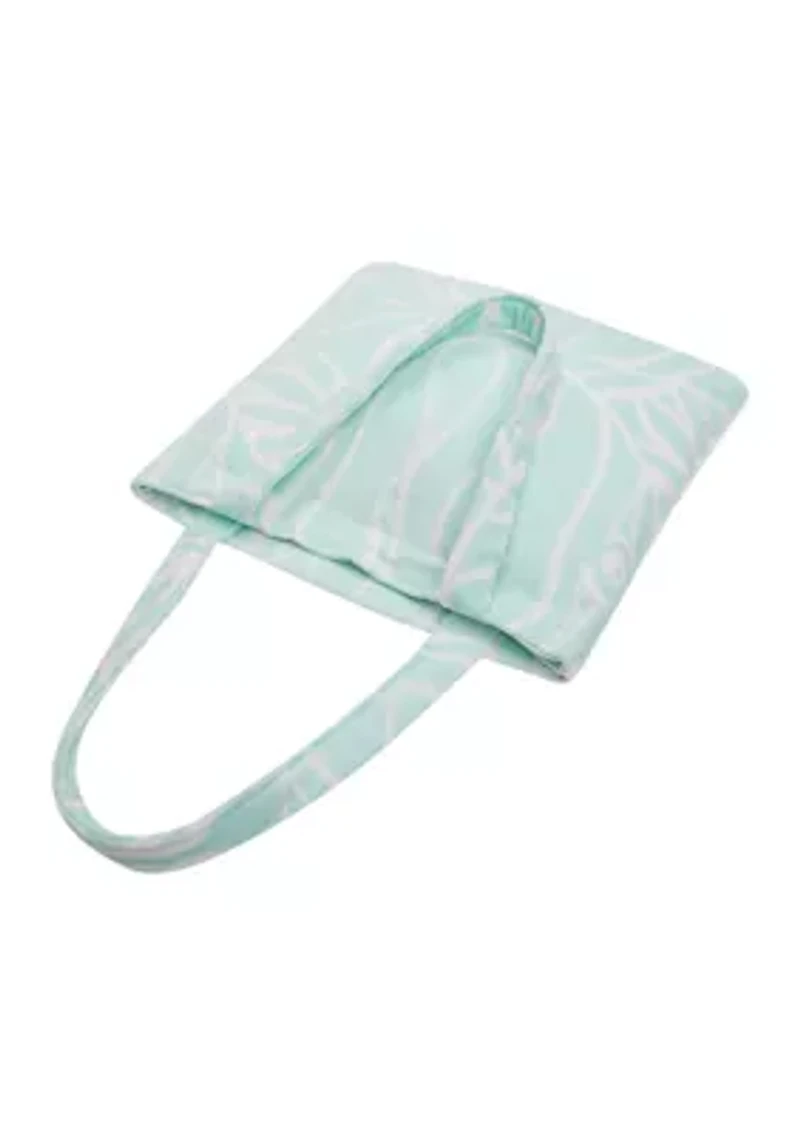 Turquoise Beach Towel Tote