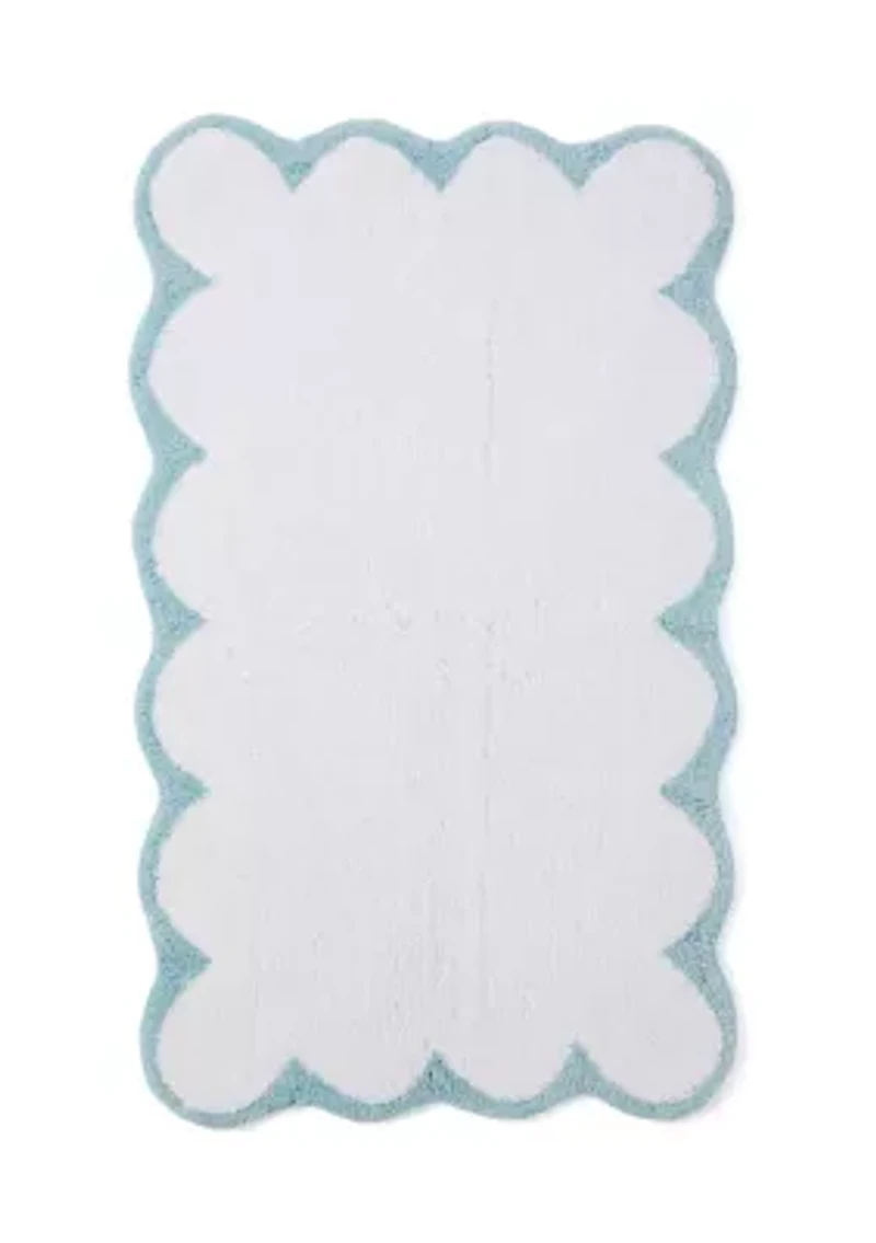 Scalloped Bath Rug