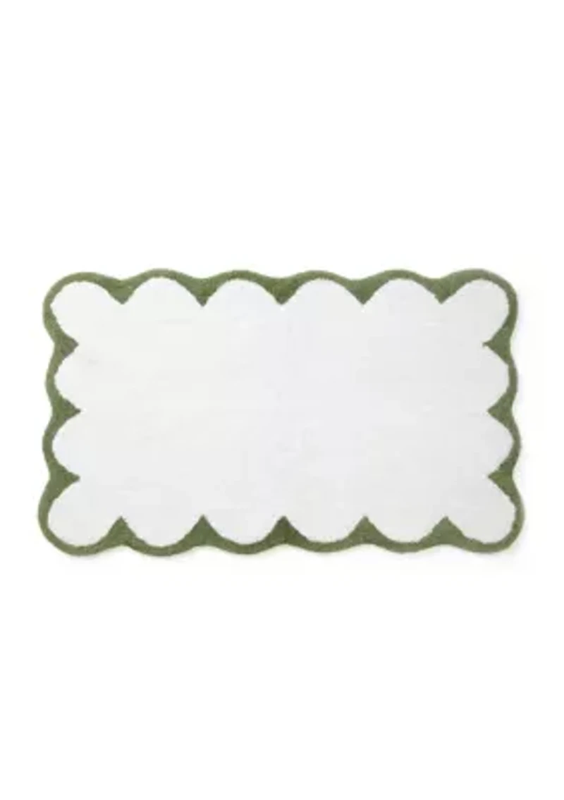 Scalloped Bath Rug