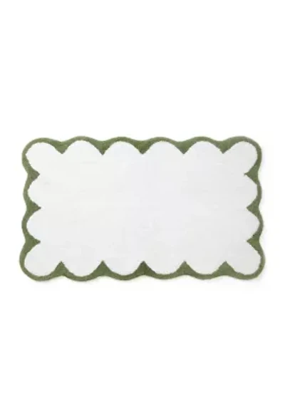 Scalloped Bath Rug
