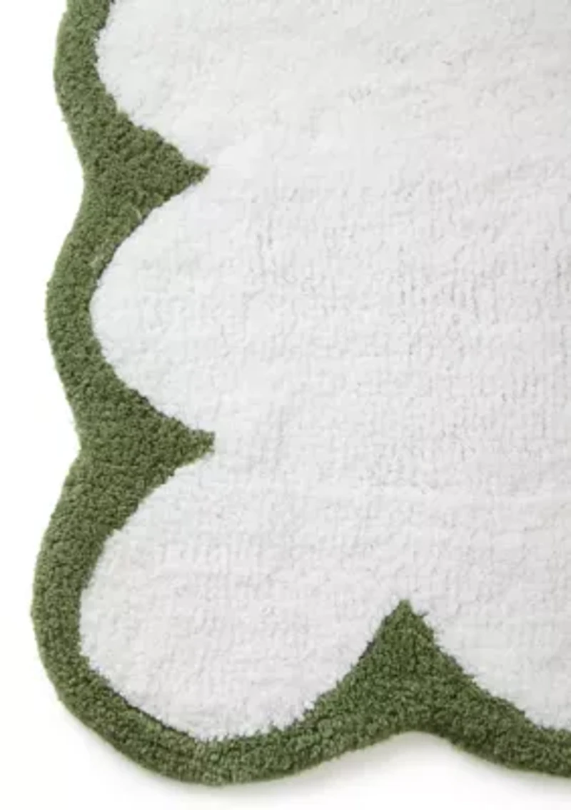 Scalloped Bath Rug