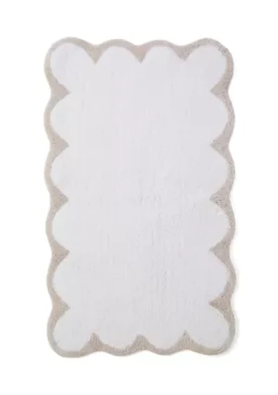 Scalloped Bath Rug