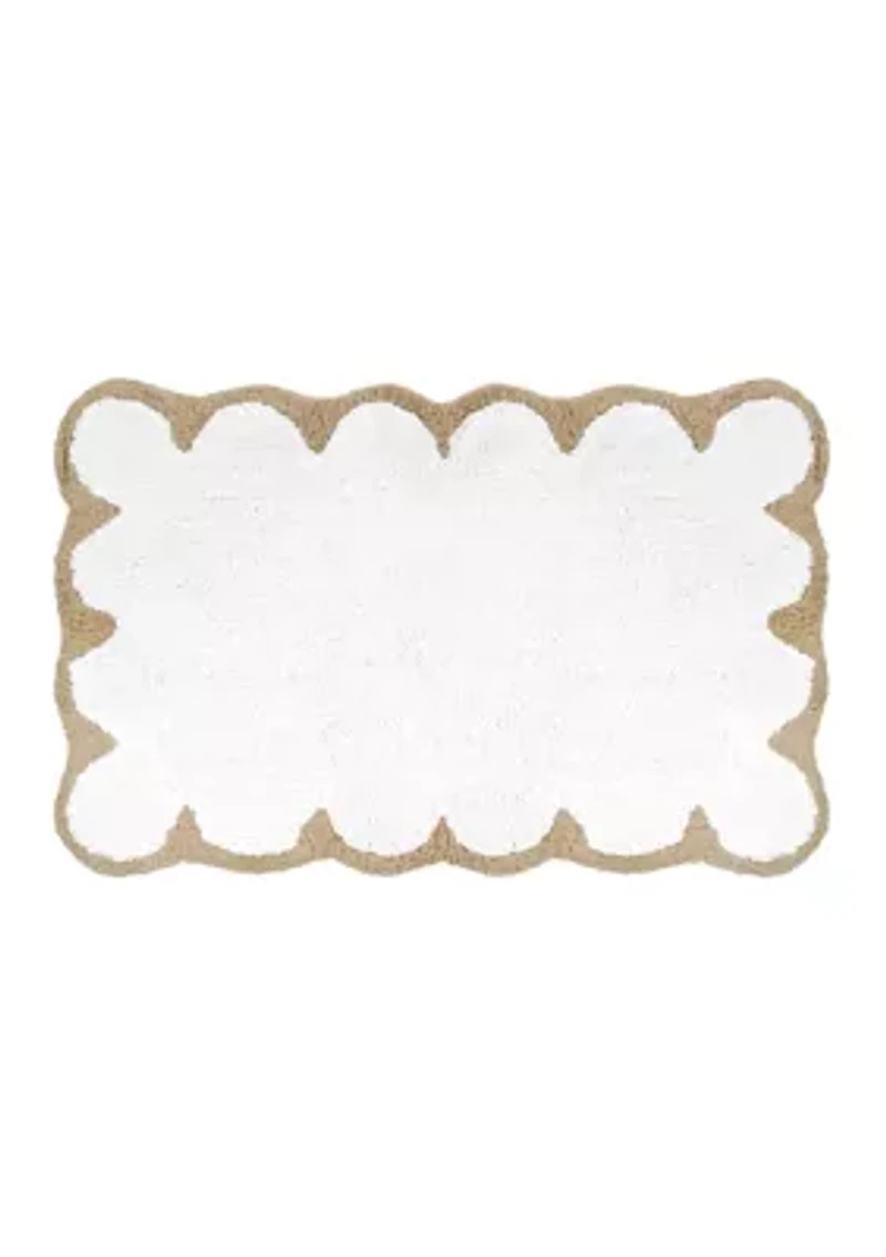 Scalloped Bath Rug