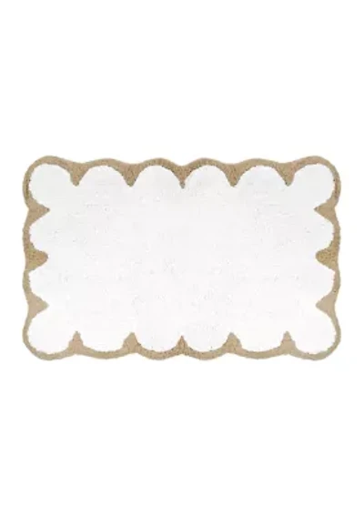 Scalloped Bath Rug