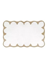 Scalloped Bath Rug