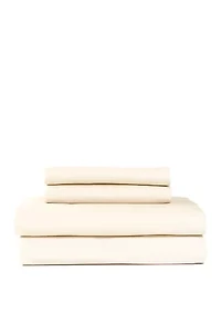 Washed Percale Cotton Sheet Set - 180 Thread Count