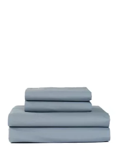 Washed Percale Cotton Sheet Set - 180 Thread Count