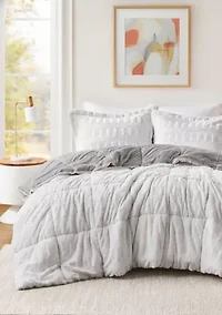 Gia Back Print Long Fur Comforter Mini Set