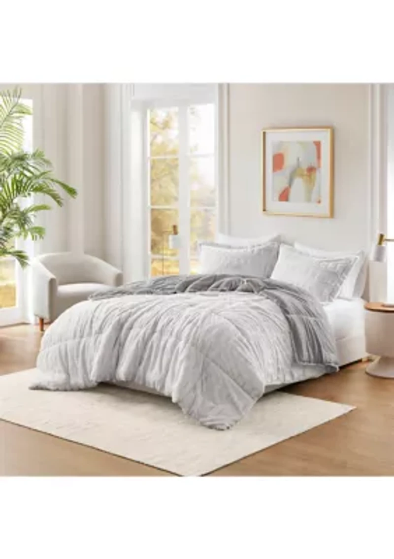 Gia Back Print Long Fur Comforter Mini Set