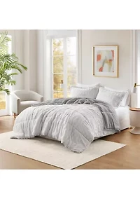 Gia Back Print Long Fur Comforter Mini Set