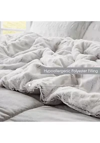 Gia Back Print Long Fur Comforter Mini Set