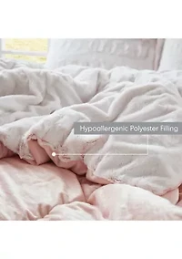 Gia Back Print Long Fur Comforter Mini Set