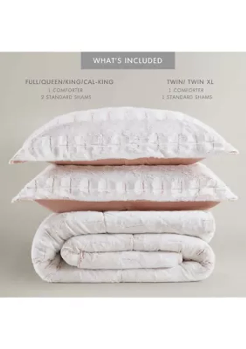Gia Back Print Long Fur Comforter Mini Set
