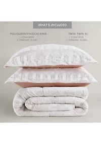 Gia Back Print Long Fur Comforter Mini Set