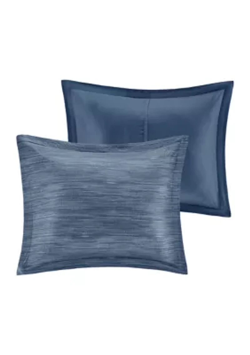 Walter 7 Piece Printed Seersucker Comforter Set