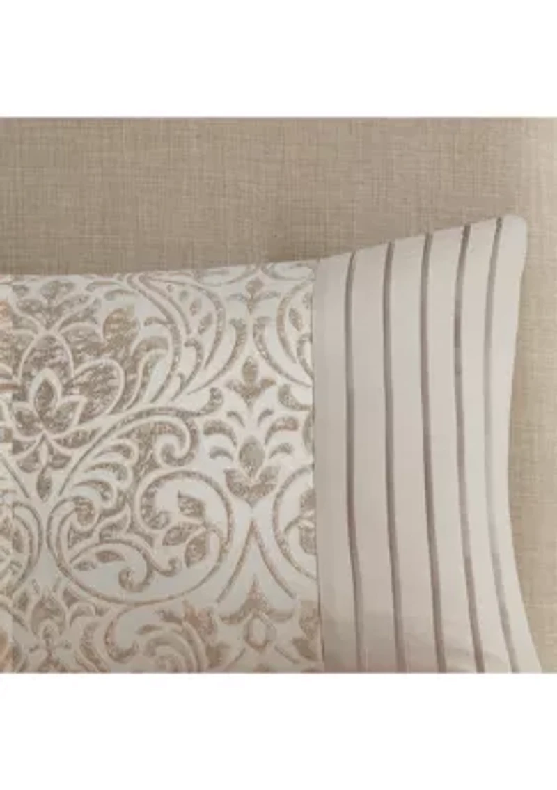 Emilia 12 Piece Jacquard Comforter Set with Bed Sheets