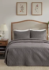 Quebec 3 Piece Fitted Bedspread Set